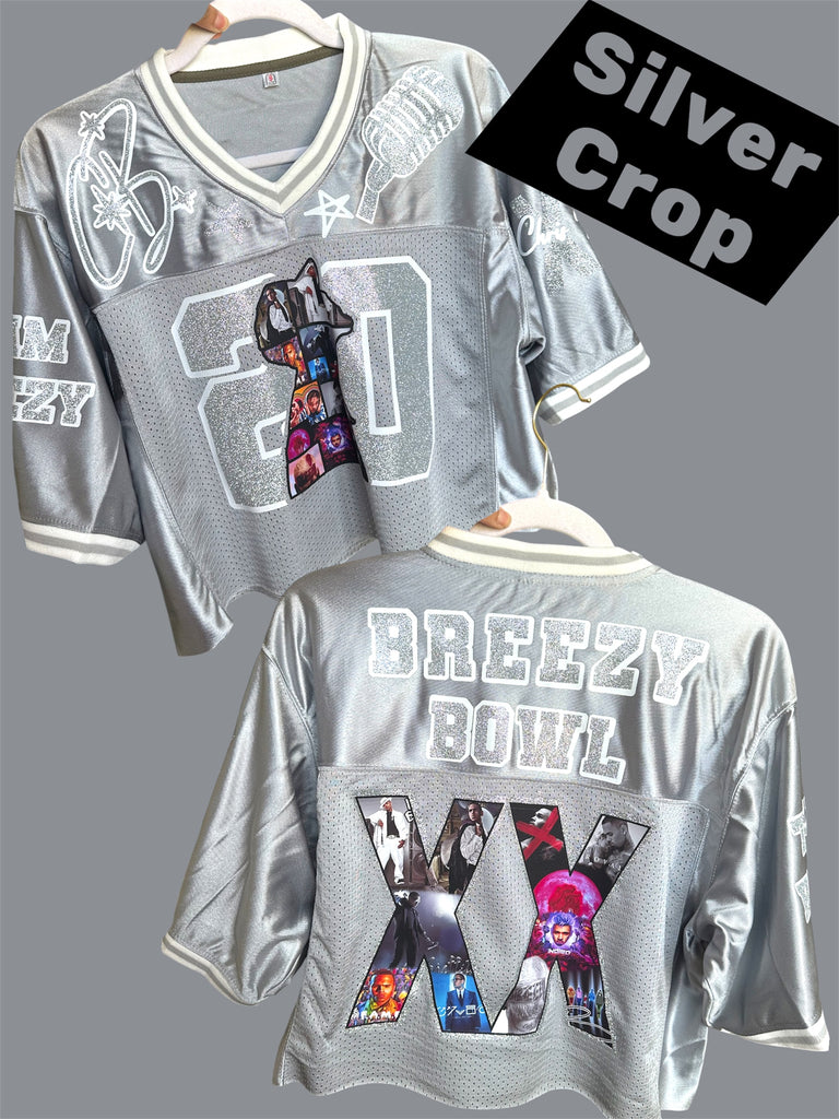 breezy bowl jersey dress introducing the Breezy XX tour inspired football jersey Breezy Bowl Collection